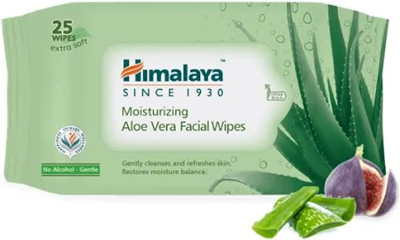 HIMALAYA Moisturizing Aloe Vera Facial Wipes 25s